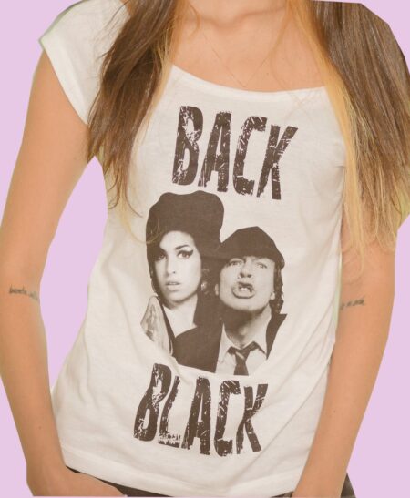 Camiseta Back Black - Feminina - Branca