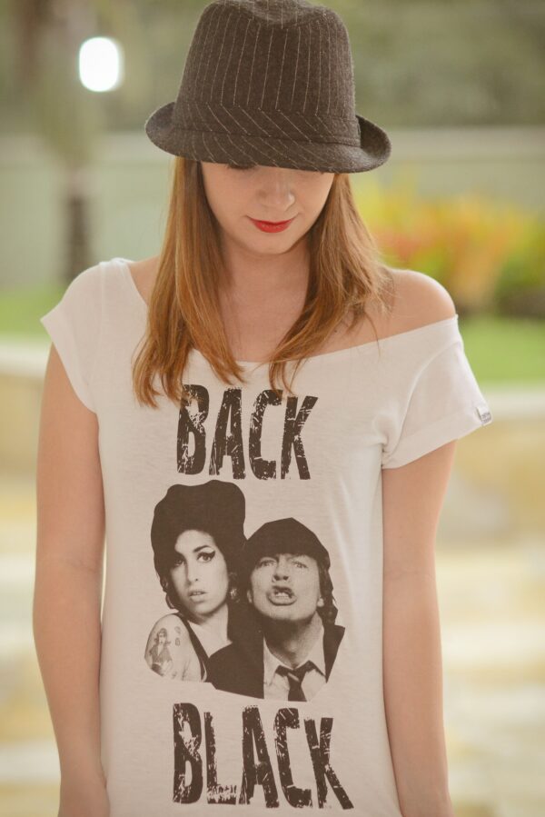 Camiseta Back Black - Feminina - Branca - Imagem 4