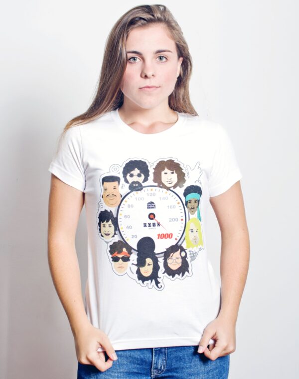 Camiseta 10 anos a 1000 - Feminina - Branca - Imagem 3