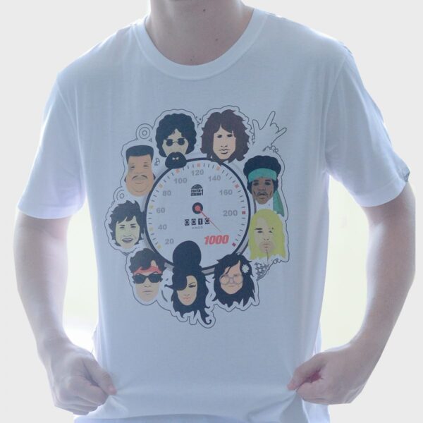 Camiseta 10 anos a 1000 - Masculina - Branca