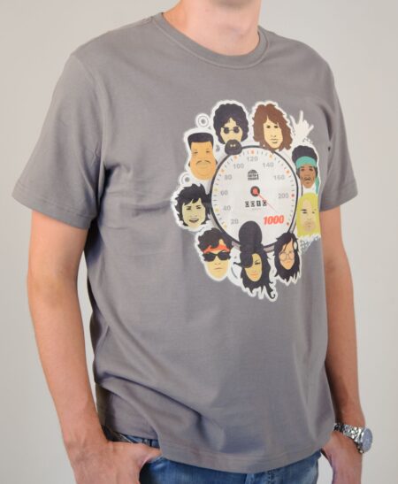 Camiseta 10 anos a 1000 - Masculina - Cinza