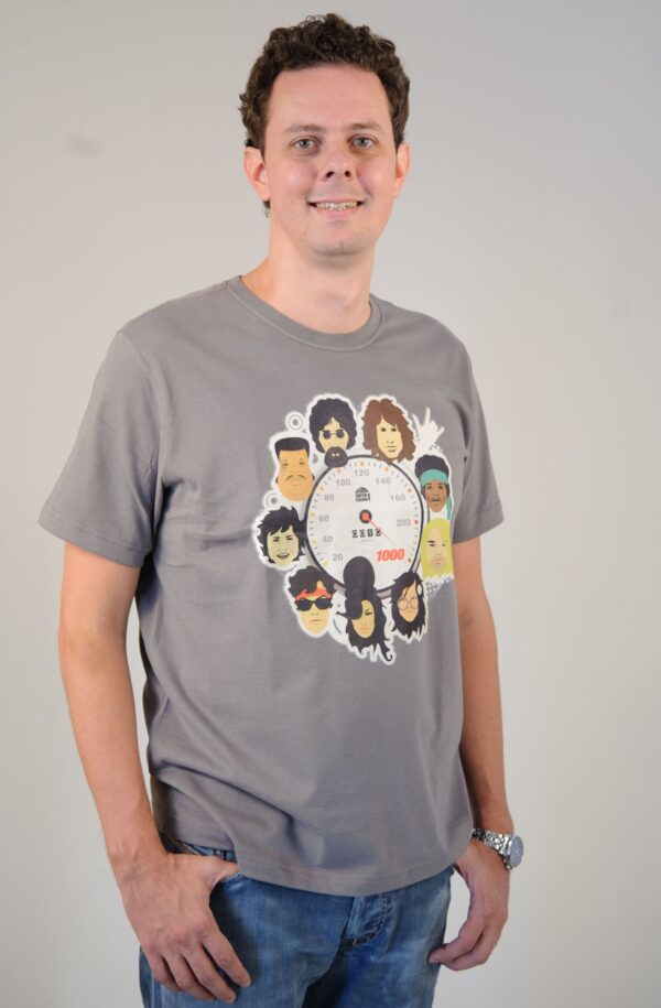 Camiseta 10 anos a 1000 - Masculina - Cinza - Imagem 3