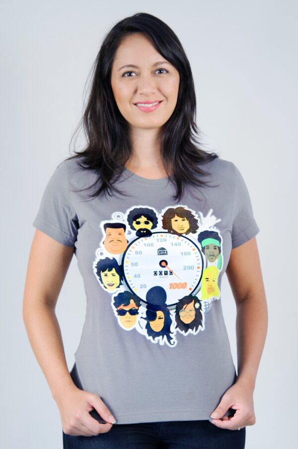 Camiseta 10 anos a 1000 - Feminina - Cinza - Imagem 3