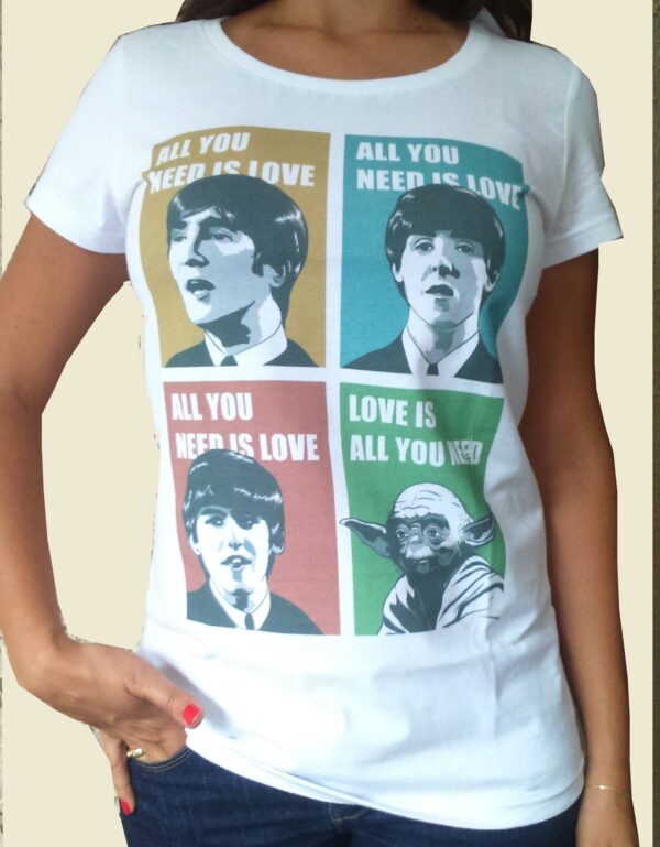 Camiseta All You Need is Love - Feminina - Branca