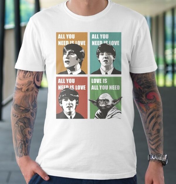 Camiseta All You Need is Love - Masculina - Branca
