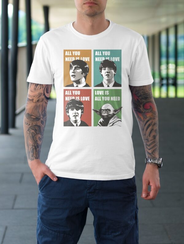 Camiseta All You Need is Love - Masculina - Branca - Imagem 3
