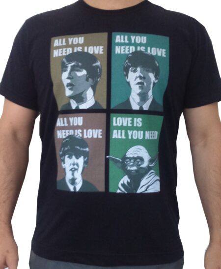 Camiseta All You Need is Love - Masculina - Preta