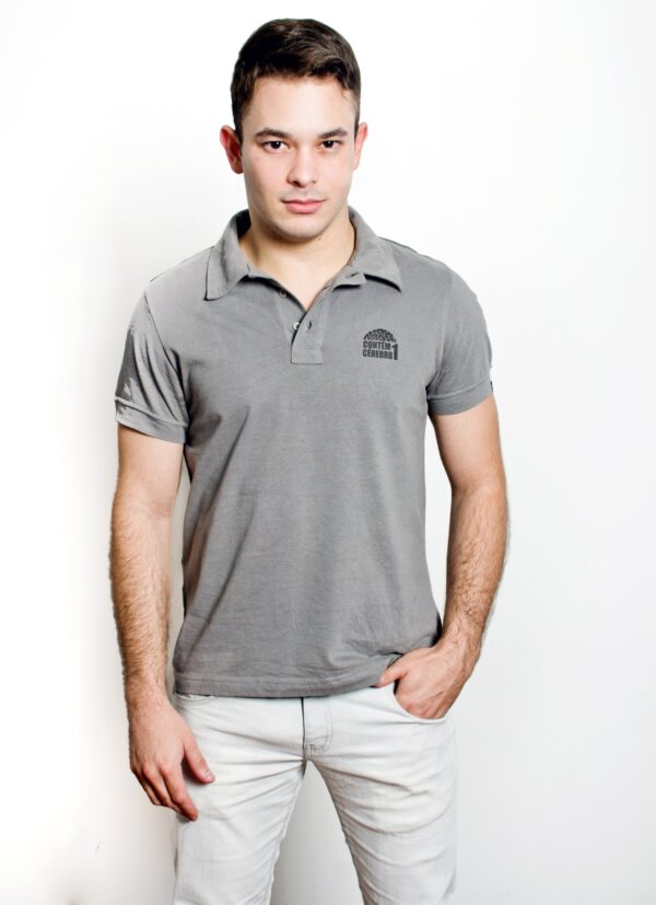 Camiseta Pólo - Masculina - Cinza - Imagem 2