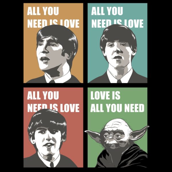 Camiseta All You Need is Love - Masculina - Preta - Imagem 2