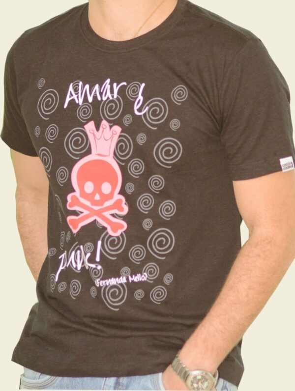 Camiseta Amar é Punk by Fernanda Mello - Masculina