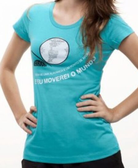 Camiseta Alavanca - Feminina - Turquesa