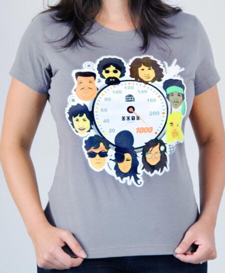 Camiseta 10 anos a 1000 - Feminina - Cinza