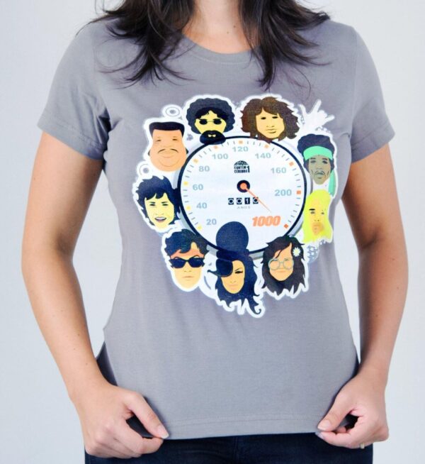 Camiseta 10 anos a 1000 - Feminina - Cinza