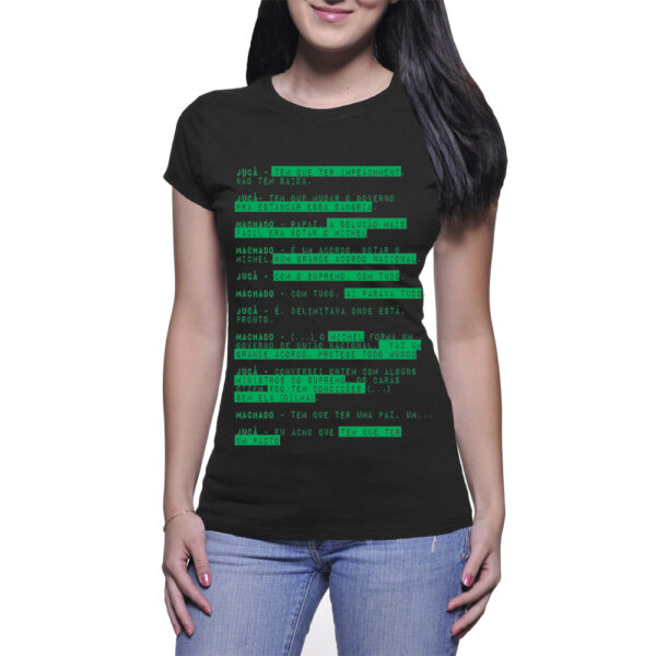 Camiseta Supremo - o grande acordo nacional - Preta - Feminina