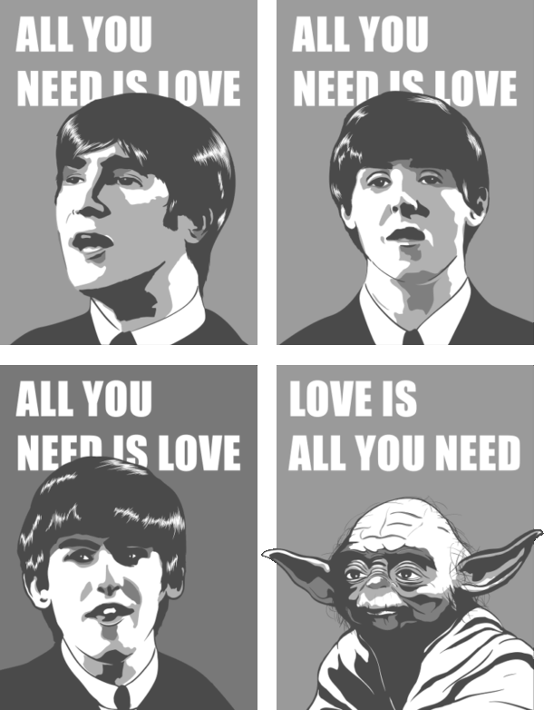 Camiseta All You Need is Love - Feminina - Preta - Imagem 2
