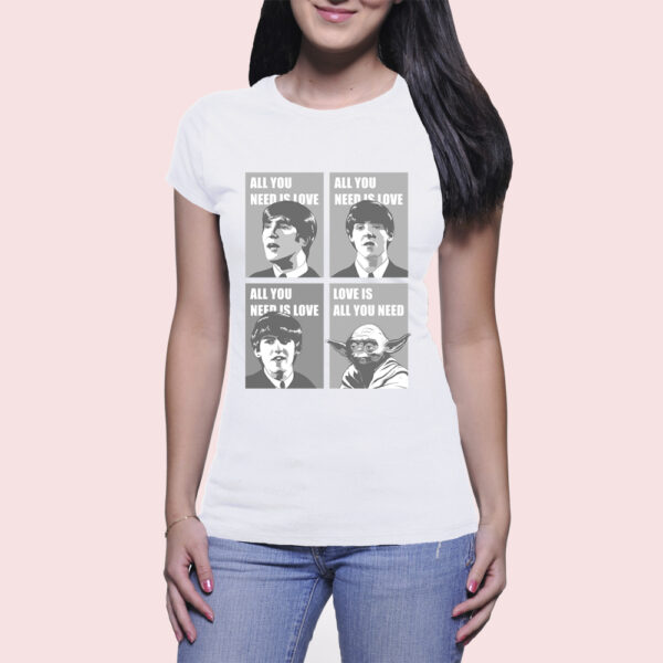 Camiseta All You Need is Love - Feminina - Branca