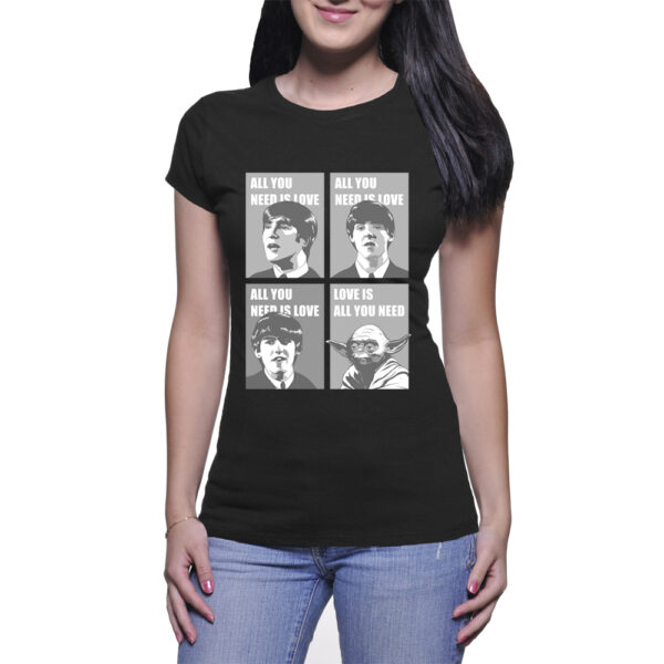 Camiseta All You Need is Love - Feminina - Preta