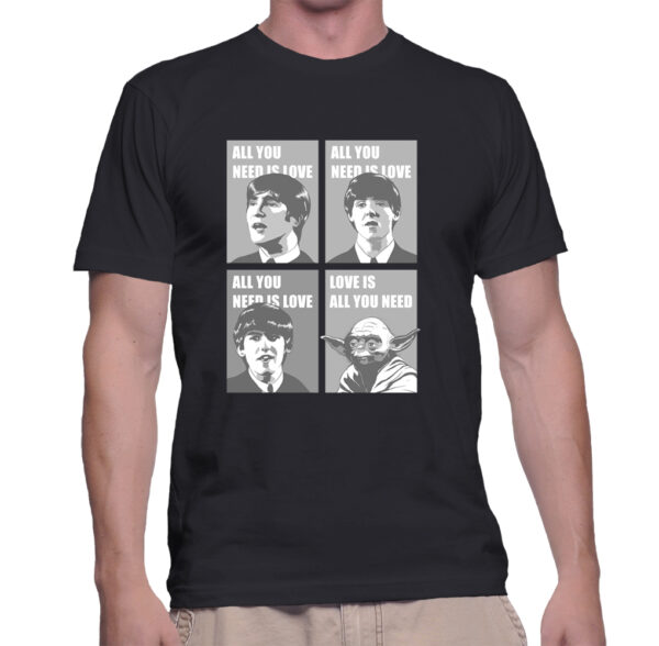 Camiseta All You Need is Love - Masculina - Preta